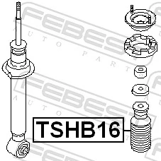 Pára-choque (grade de proteção) de amortecedor traseiro + bota de proteção Nissan Almera I N15