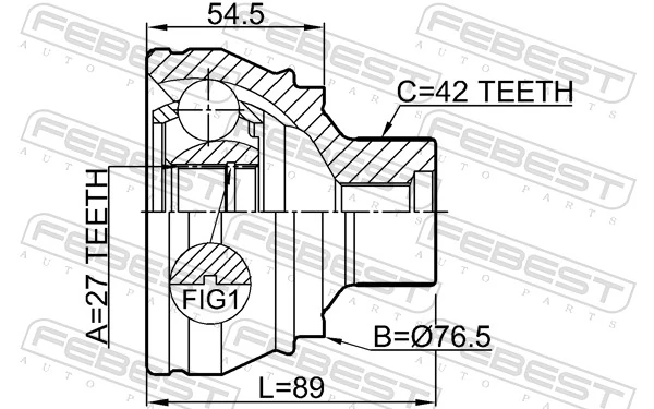 Junta homocinética externa dianteira Audi A4 Allroad B8 8KH