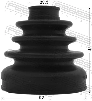 Bota de proteção interna de junta homocinética do semieixo dianteiro para Opel Meriva B 