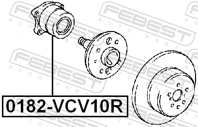 Cubo traseiro para Toyota Camry IV V20
