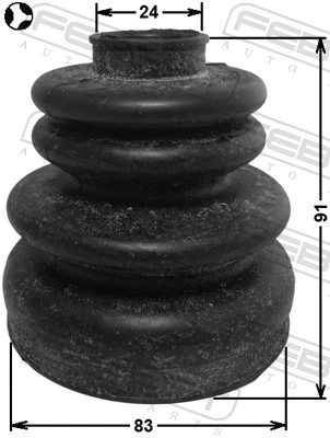 Bota de proteção interna de junta homocinética do semieixo dianteiro Hyundai Sonata IV EU4