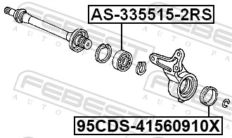 SC07A42LLSAC4L588 SNR Rolamento suspenso do semieixo dianteiro