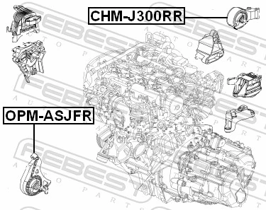 0684220 General Motors Coxim (suporte) dianteiro de motor