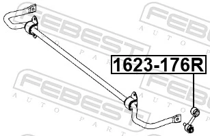 Montante de estabilizador traseiro Mercedes A  W176