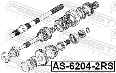 Rolamento do motor de arranco MH040027 Mitsubishi