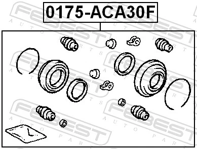 Kit de reparação de suporte do freio dianteiro Toyota Camry VI V40