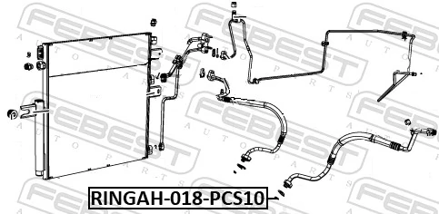 68069622AA Mercedes Vedante anular de mangueira do compressor de injeção