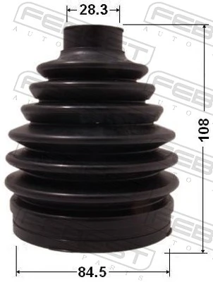 0217PJ1020 Febest Bota de proteção externa de junta homocinética do semieixo dianteiro