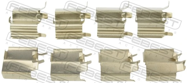  Kit de molas de fixação de sapatas de disco dianteiras Suzuki Grand Vitara SUV (JB) (2005 - 2026) 