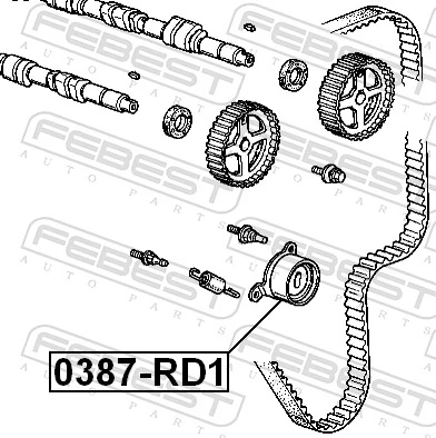 Rolo de reguladora de tensão da correia do mecanismo de distribuição de gás Honda Civic preço, a partir de 18,16 USD