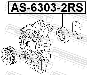 Rolamento do gerador para Mitsubishi Pajero IV SHORT V80