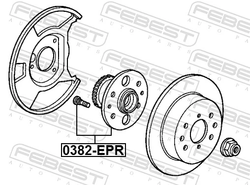 0382EPR Febest Cubo traseiro
