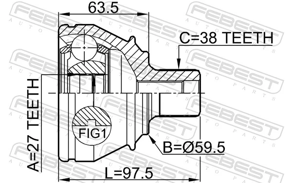  Junta homocinética externa dianteira Audi A6 Allroad C6 carrinha (4FH) (2006 - 2011) Allroad C6