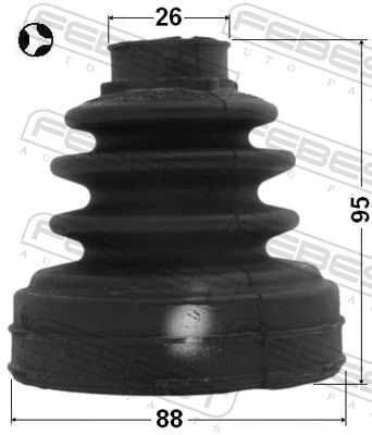93161760 General Motors Bota de proteção interna de junta homocinética do semieixo dianteiro