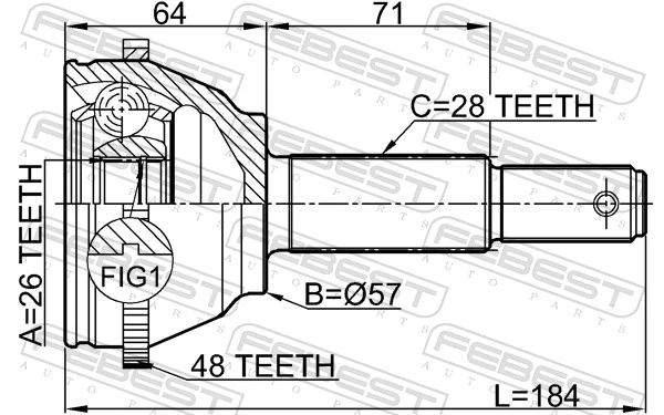 Junta homocinética externa dianteira Sercore 21165 preço, a partir de 110,25 USD