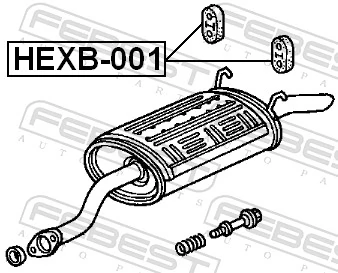 Compre Coxim de fixação do silenciador Honda Accord 7