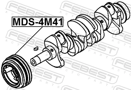 MDS4M41 Febest Polia de cambota