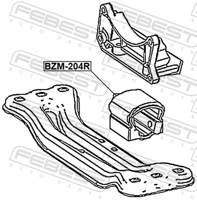  Coxim de transmissão (suporte da caixa de mudança) Mercedes E carrinha (S210) (1996 - 2003) 
