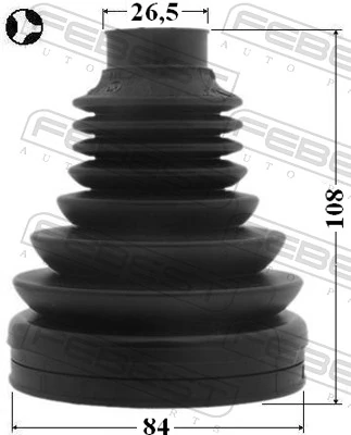 1K0407283D Bentley Bota de proteção interna de junta homocinética do semieixo dianteiro