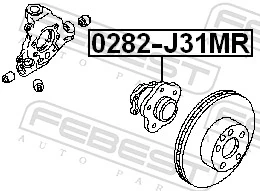 Cubo traseiro Nissan Altima L31 