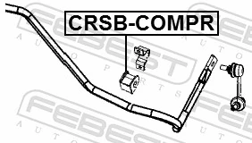 CRSBCOMPR Febest Bucha de estabilizador traseiro