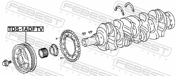 Polia de cambota para Toyota Corolla VERSO R10