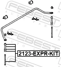 Montante de estabilizador traseiro para Ford Explorer  
