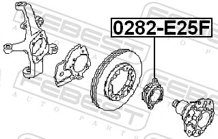Rolamento de cubo dianteiro Nissan/Infiniti 40210VW000 preço, a partir de 66,19 USD
