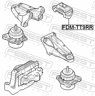 Coxim de transmissão (suporte da caixa de mudança) Ford Transit VI V347/8