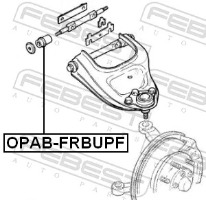 97366488 Peugeot/Citroen Bloco silencioso dianteiro do braço oscilante superior