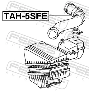 TAH5SFE Febest Cano derivado de ar, saída de filtro de ar