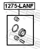 Kit de reparação de suporte do freio dianteiro Nissan Tiida  C11X