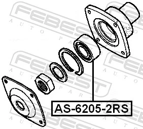 Rolamento do gerador 1392463 Scania