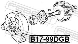 B1799DGB Febest Rolamento do gerador