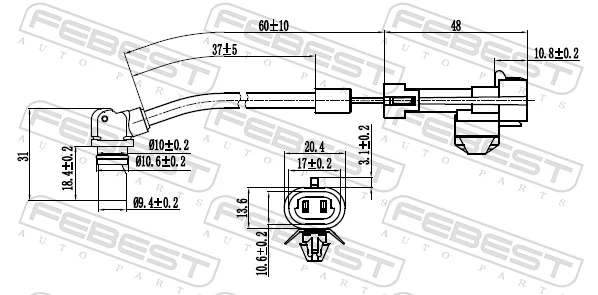 Compre 560569A ERA Benelux Sensor dianteiro de ABS