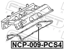 NCP009PCS4 Febest Vedante anular da cavidade de vela