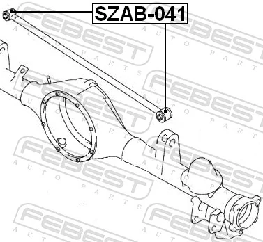 SZAB041 Febest Bloco silencioso da barra Panhard (de suspensão traseira)