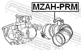Cano derivado de ar do medidor de consumo do ar para Mazda Protege  4 DOOR