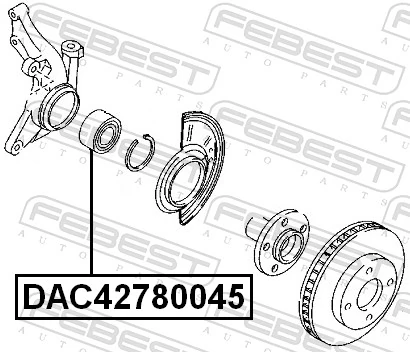 Compre 4086234 Ford Rolamento de cubo dianteiro