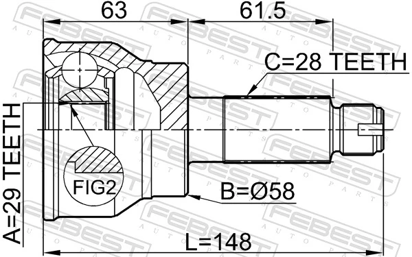 Compre Junta homocinética externa dianteira Suzuki SX4 