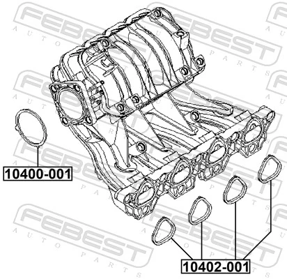 Vedante de tubo coletor de admissão para Chevrolet Lacetti  J200