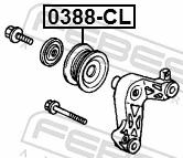 Compre Rolo parasita da correia de transmissão Honda Accord 8
