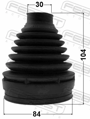 1615P169 Febest Bota de proteção interna de junta homocinética do semieixo dianteiro