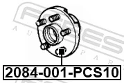 Compre D35033062 Mazda Prego de roda traseiro