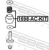 1698ACKIT Febest Coxim do compressor de amortecedores