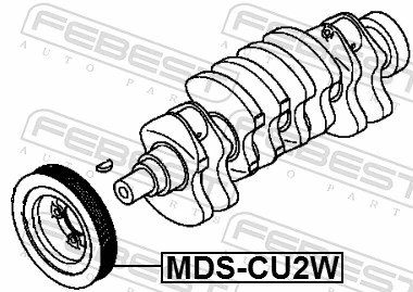 MDSCU2W Febest Polia de cambota