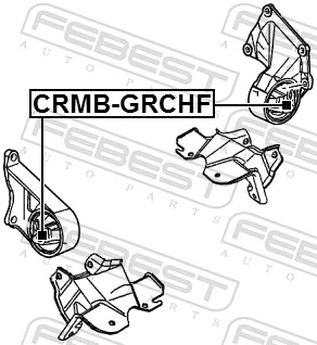 CRMBGRCHF Febest Coxim (suporte) esquerdo de motor
