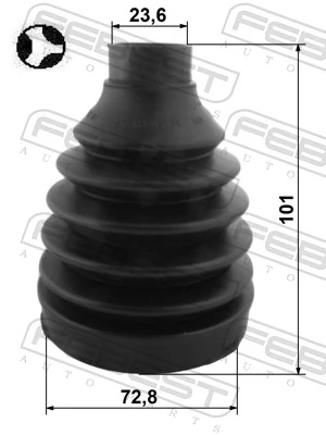 Bota de proteção interna de junta homocinética do semieixo dianteiro para Subaru Forester IV S13, SJ