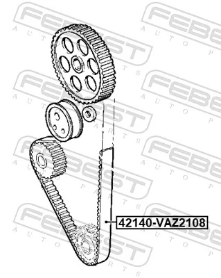 Correia do mecanismo de distribuição de gás Lada 21081006040 preço, a partir de 7,27 USD