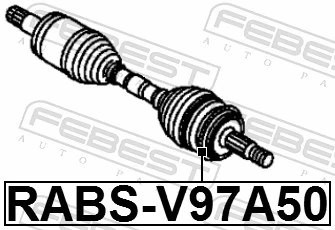 RABSV97A50 Febest Anel de ABS